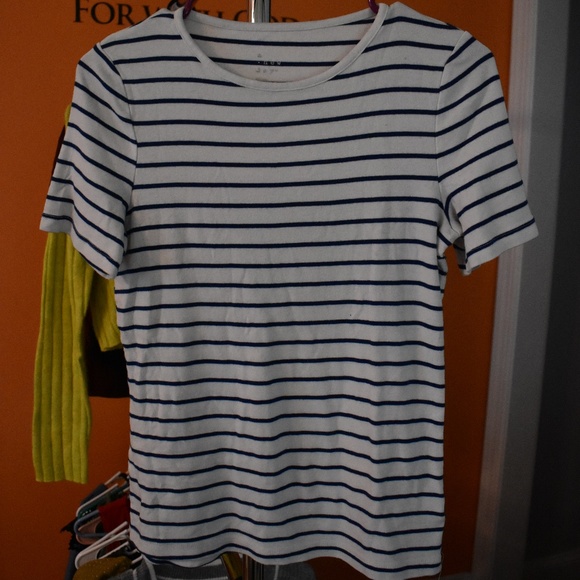 Women's Size Small Cozy Basic Striped T-Shirt by A New Day - Picture 1 of 2